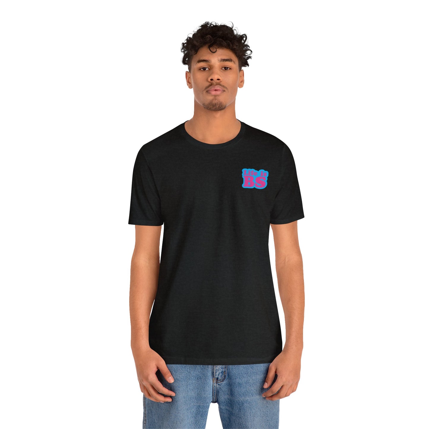 STACKED BLU/PNK PRINT Unisex Jersey Short Sleeve Tee