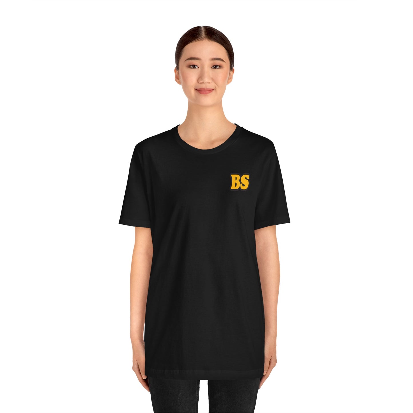 BS CLASSIC BLK/GLD PRINT Unisex Jersey Short Sleeve Tee