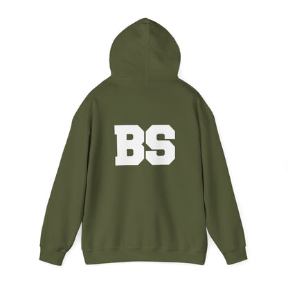 BS COLLEGE WHT PRINT Unisex Heavy Blend™ Hooded Sweatshirt