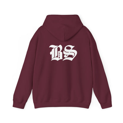 BS OLD SCHOOL WHT PRINT Unisex Heavy Blend™ Hooded Sweatshirt