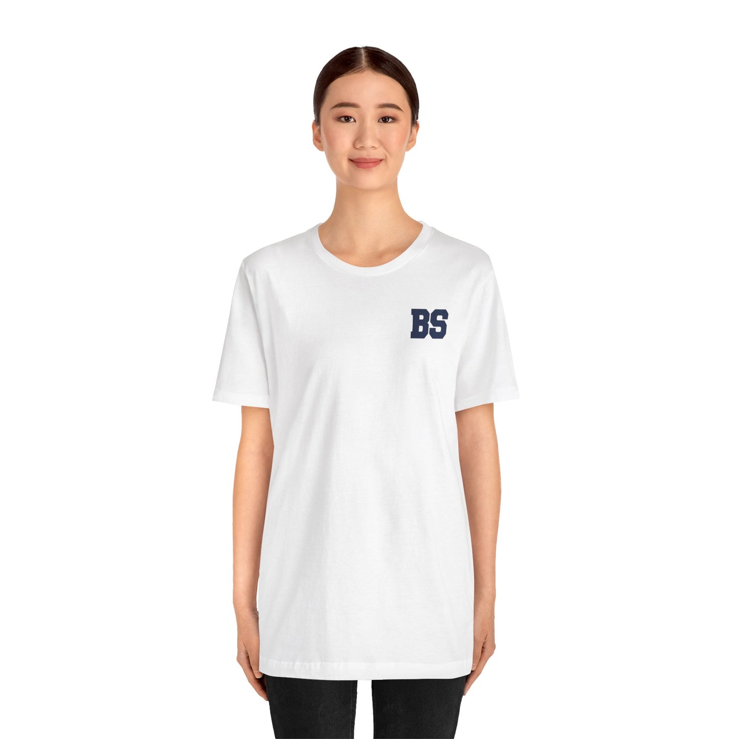 BS COLLEGE NAVY PRINT Unisex Jersey Short Sleeve Tee