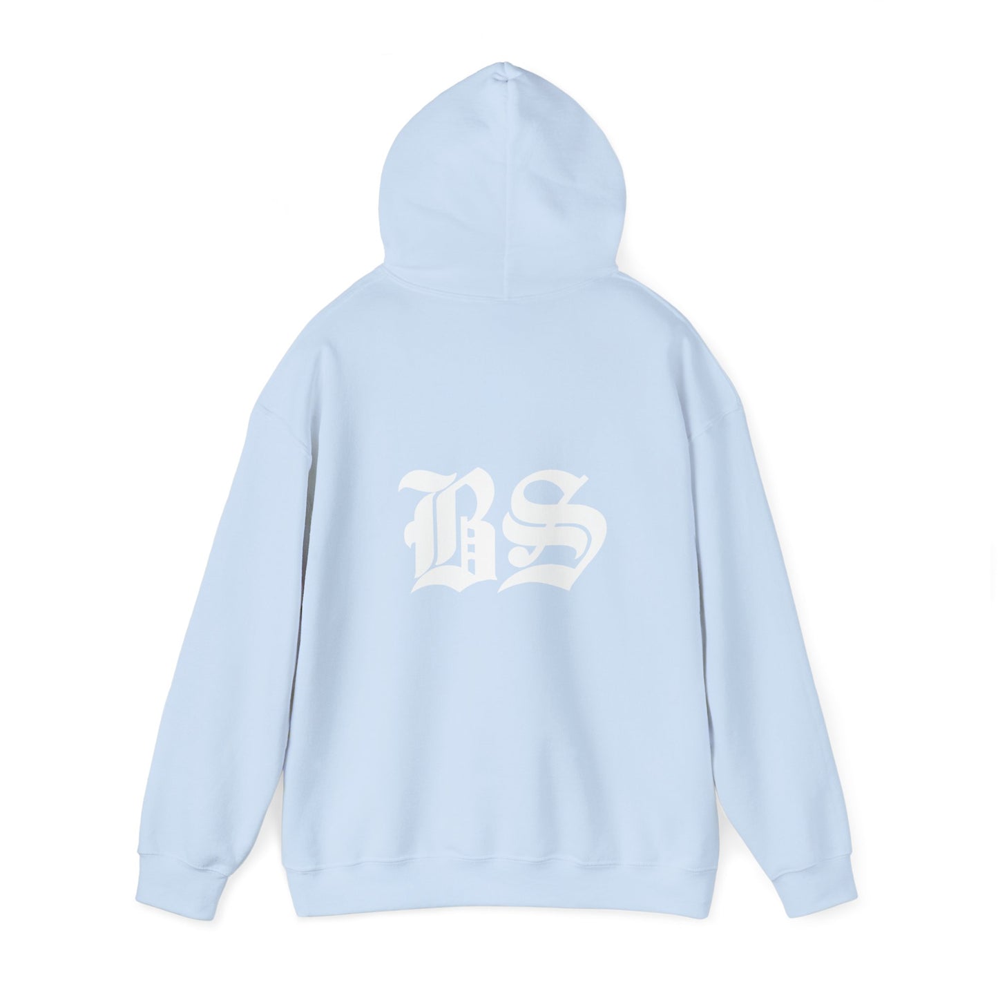 BS OLD SCHOOL WHT PRINT Unisex Heavy Blend™ Hooded Sweatshirt