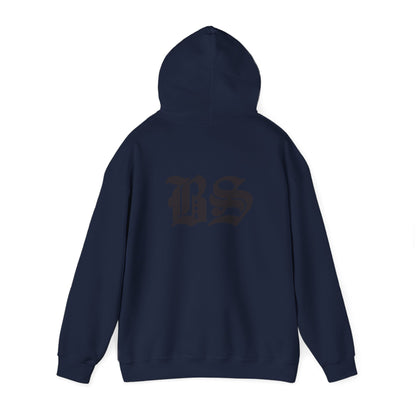 BS OLD SCHOOL BLK PRINT Unisex Heavy Blend™ Hooded Sweatshirt