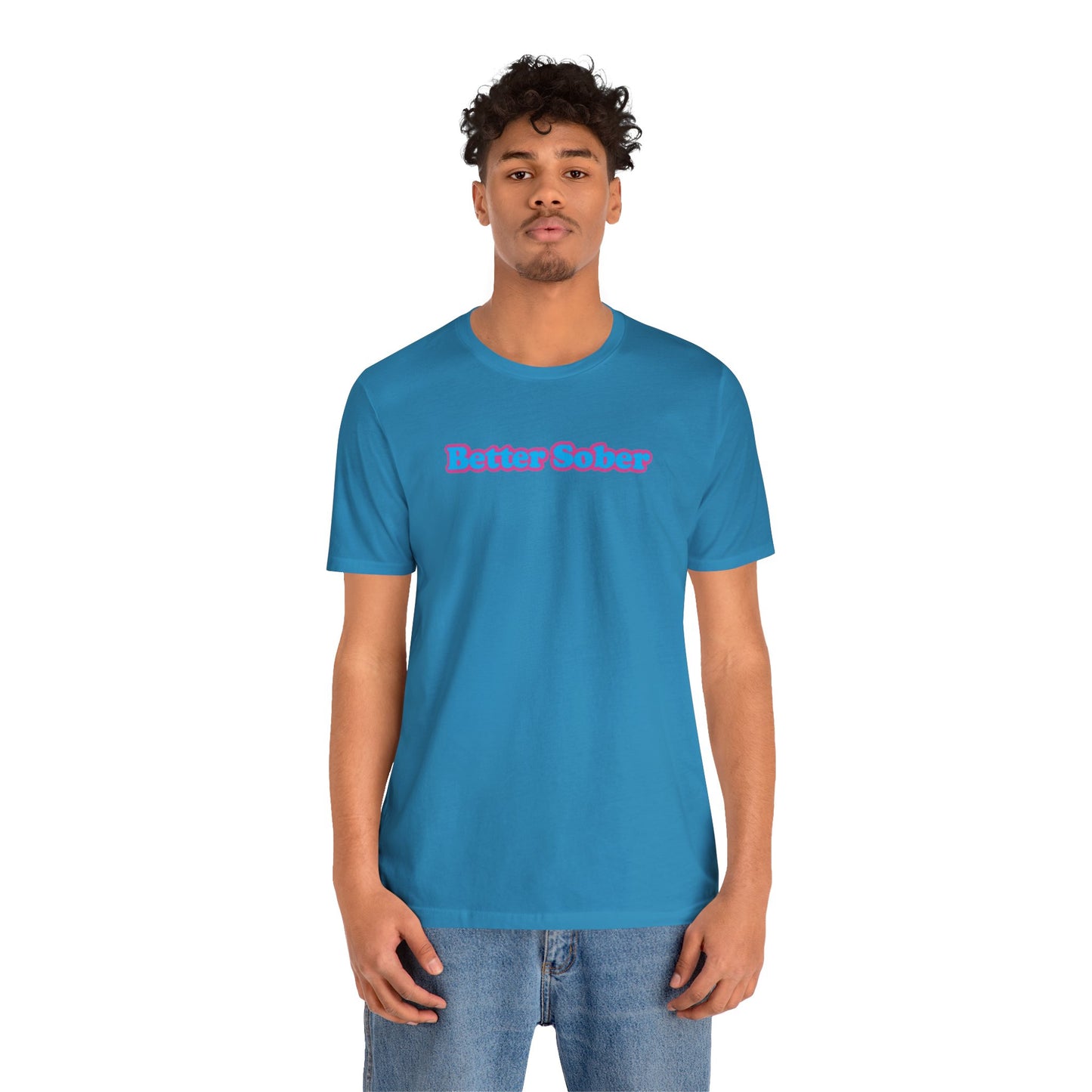 Mantra CLASSIC PNK/BLU PRINT Unisex Jersey Short Sleeve Tee