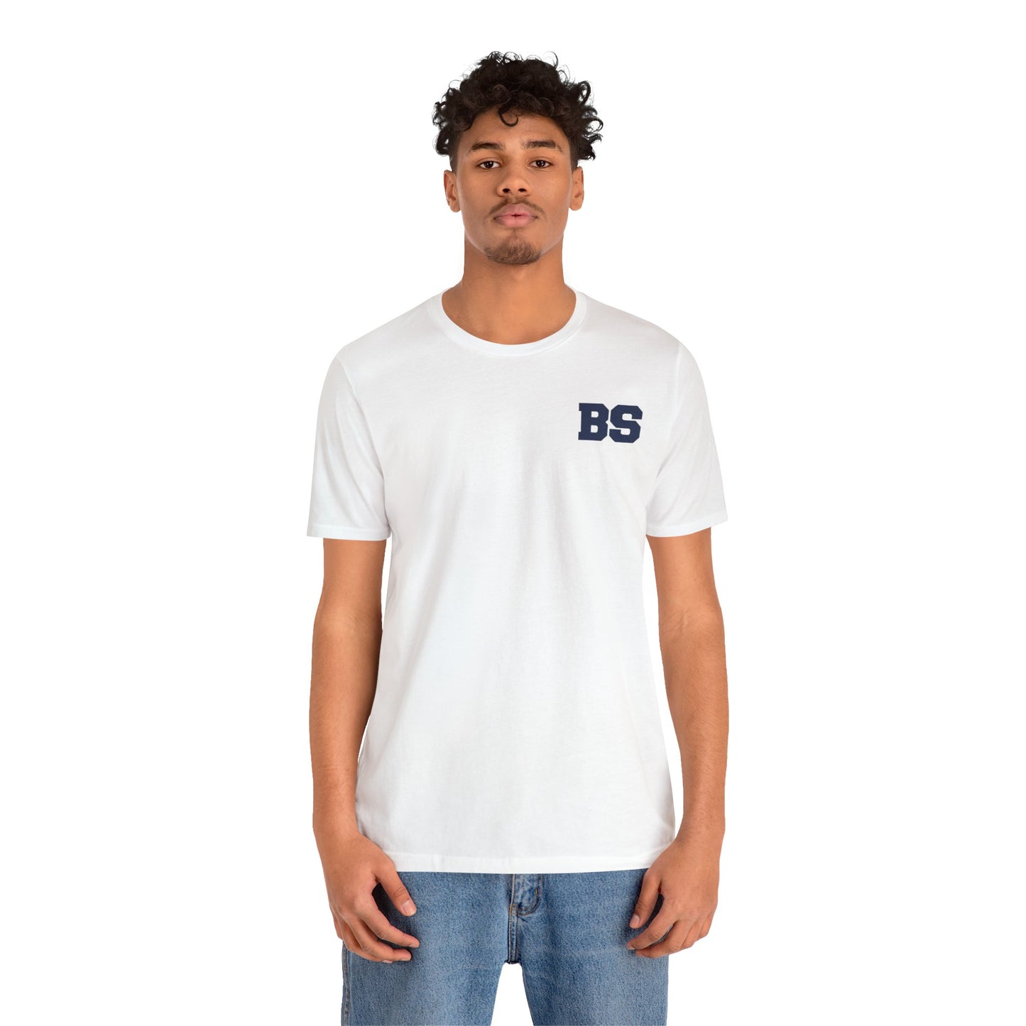 BS COLLEGE NAVY PRINT Unisex Jersey Short Sleeve Tee