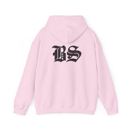 BS OLD SCHOOL BLK PRINT Unisex Heavy Blend™ Hooded Sweatshirt