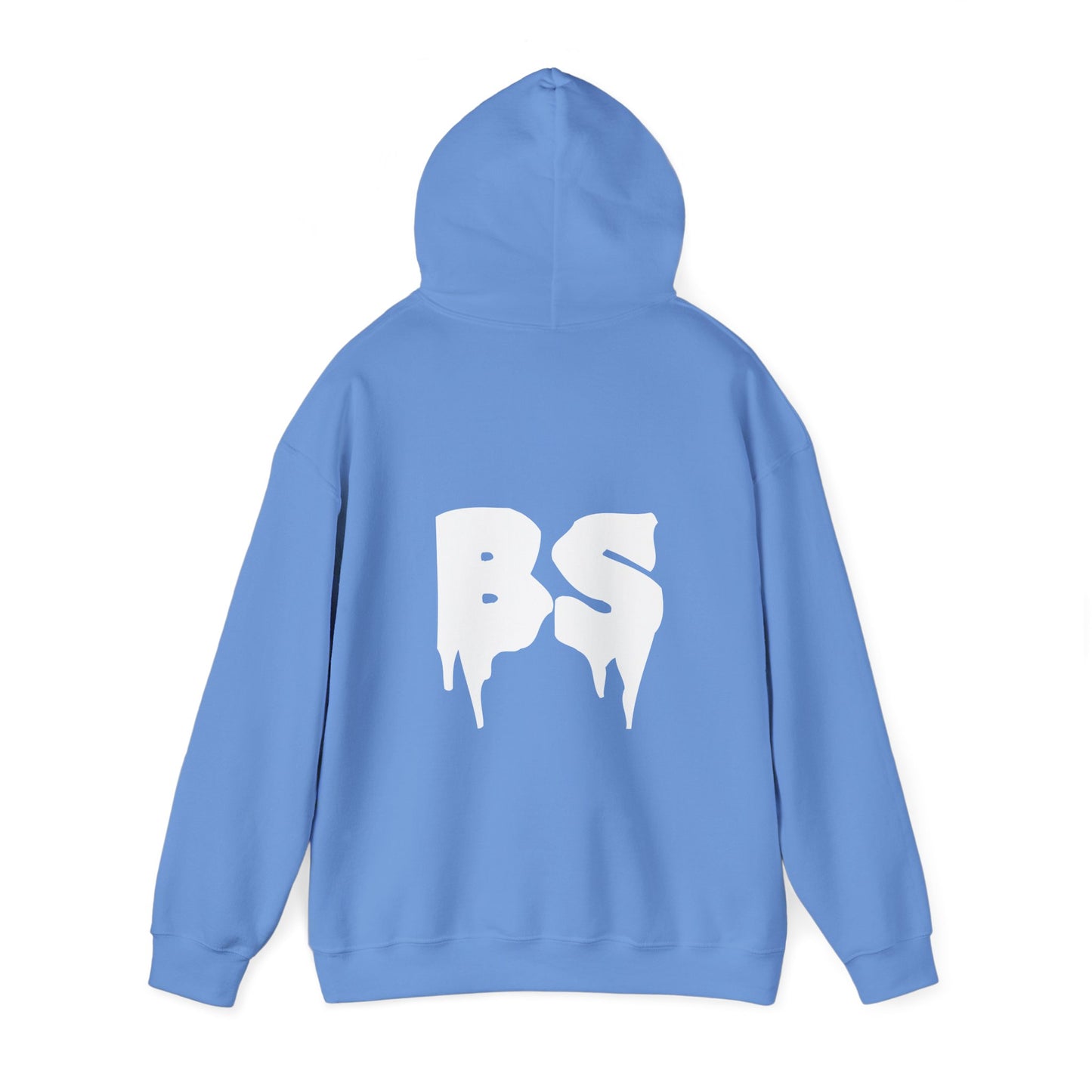 BS DRIP WHT PRINT Unisex Heavy Blend™ Hooded Sweatshirt