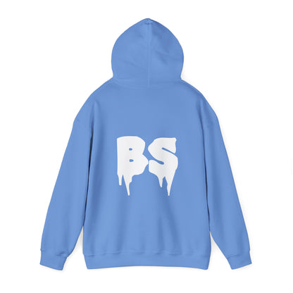 BS DRIP WHT PRINT Unisex Heavy Blend™ Hooded Sweatshirt