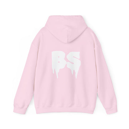 BS DRIP WHT PRINT Unisex Heavy Blend™ Hooded Sweatshirt