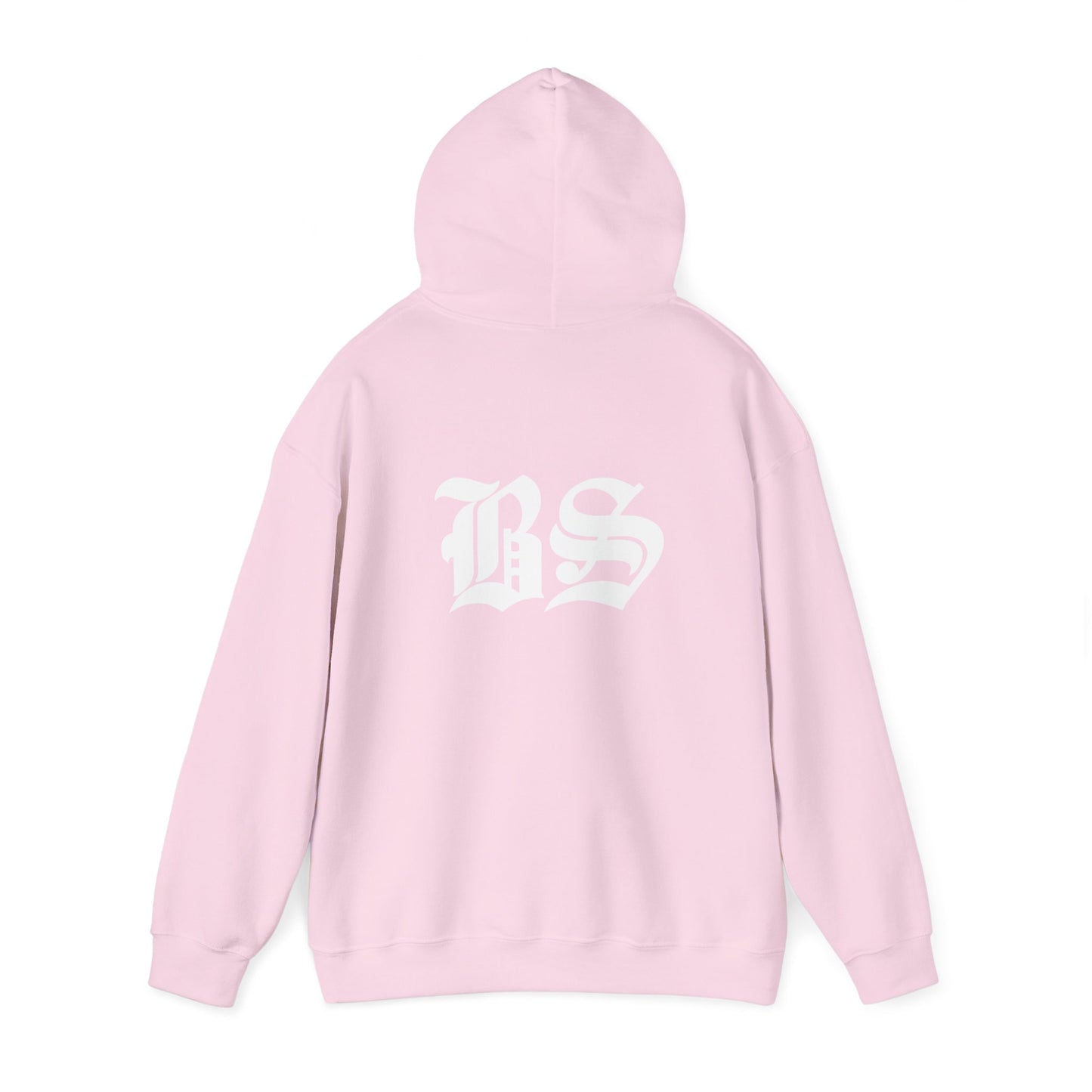 BS OLD SCHOOL WHT PRINT Unisex Heavy Blend™ Hooded Sweatshirt