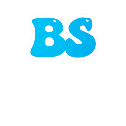 BS BUBBLE BLU Kiss-Cut Vinyl Decals