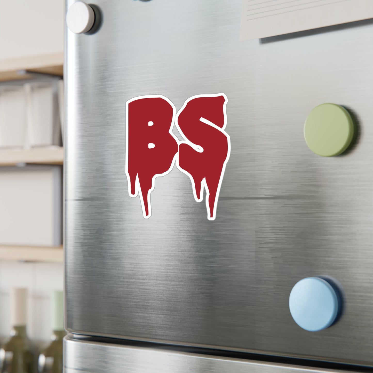 BS DRIP RED Kiss-Cut Vinyl Decals