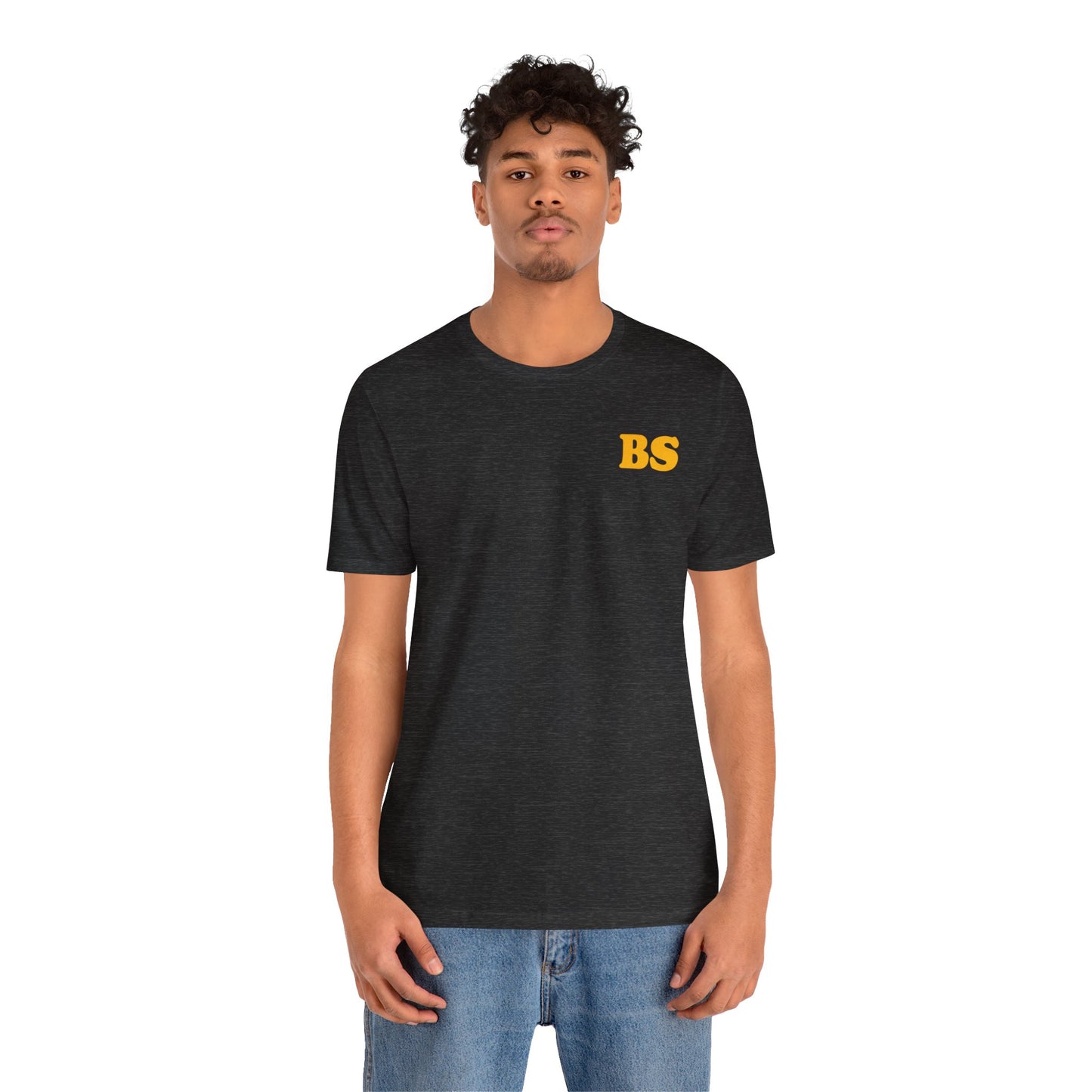 BS CLASSIC BLK/GLD PRINT Unisex Jersey Short Sleeve Tee