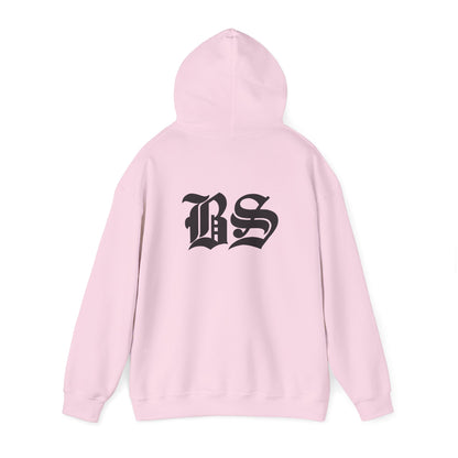 BS OLD SCHOOL BLK PRINT Unisex Heavy Blend™ Hooded Sweatshirt