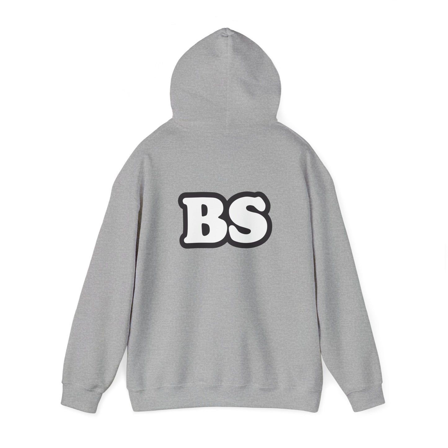 BS CLASSIC BLK/WHT PRINT Unisex Heavy Blend™ Hooded Sweatshirt