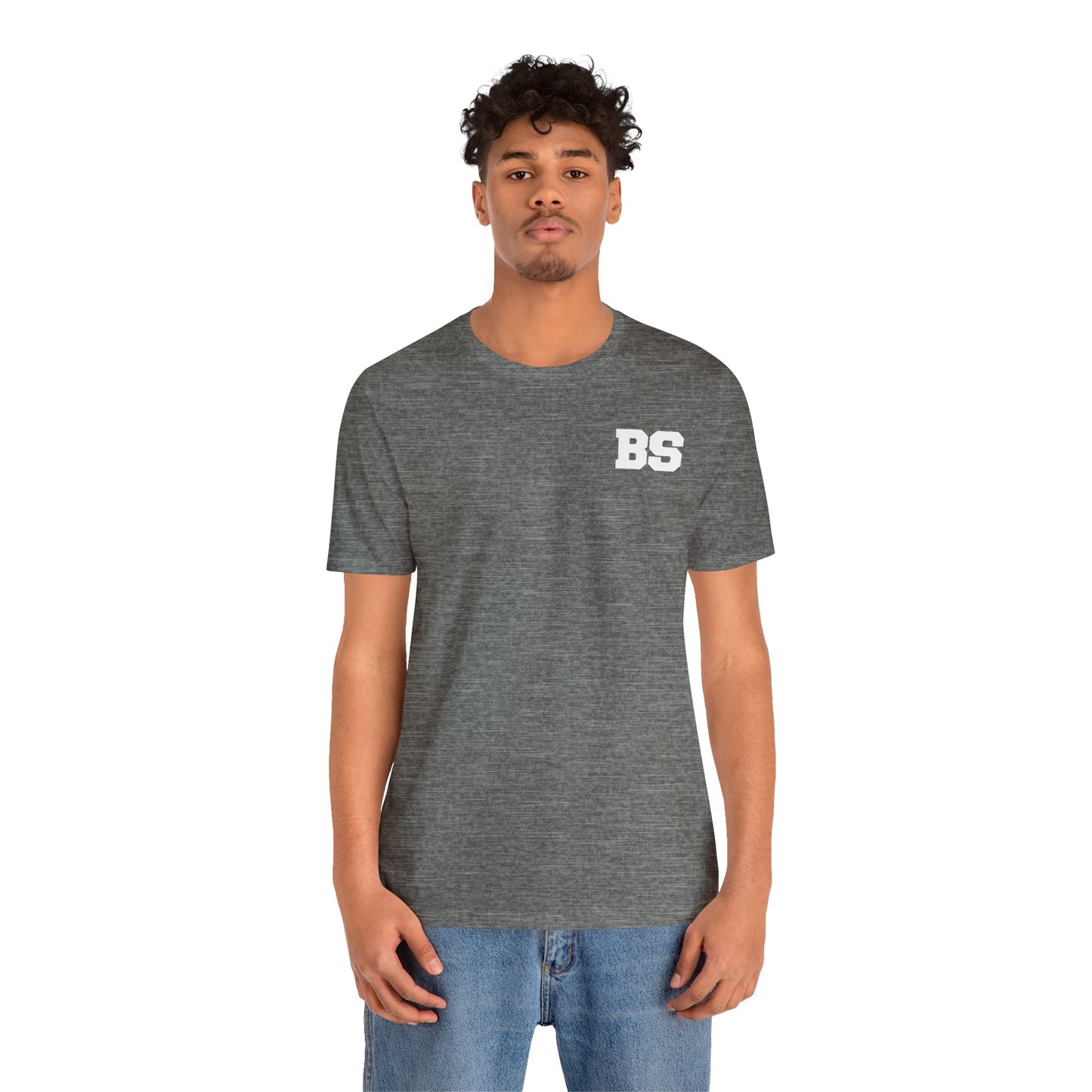 BS COLLEGE WHT PRINT Unisex Jersey Short Sleeve Tee