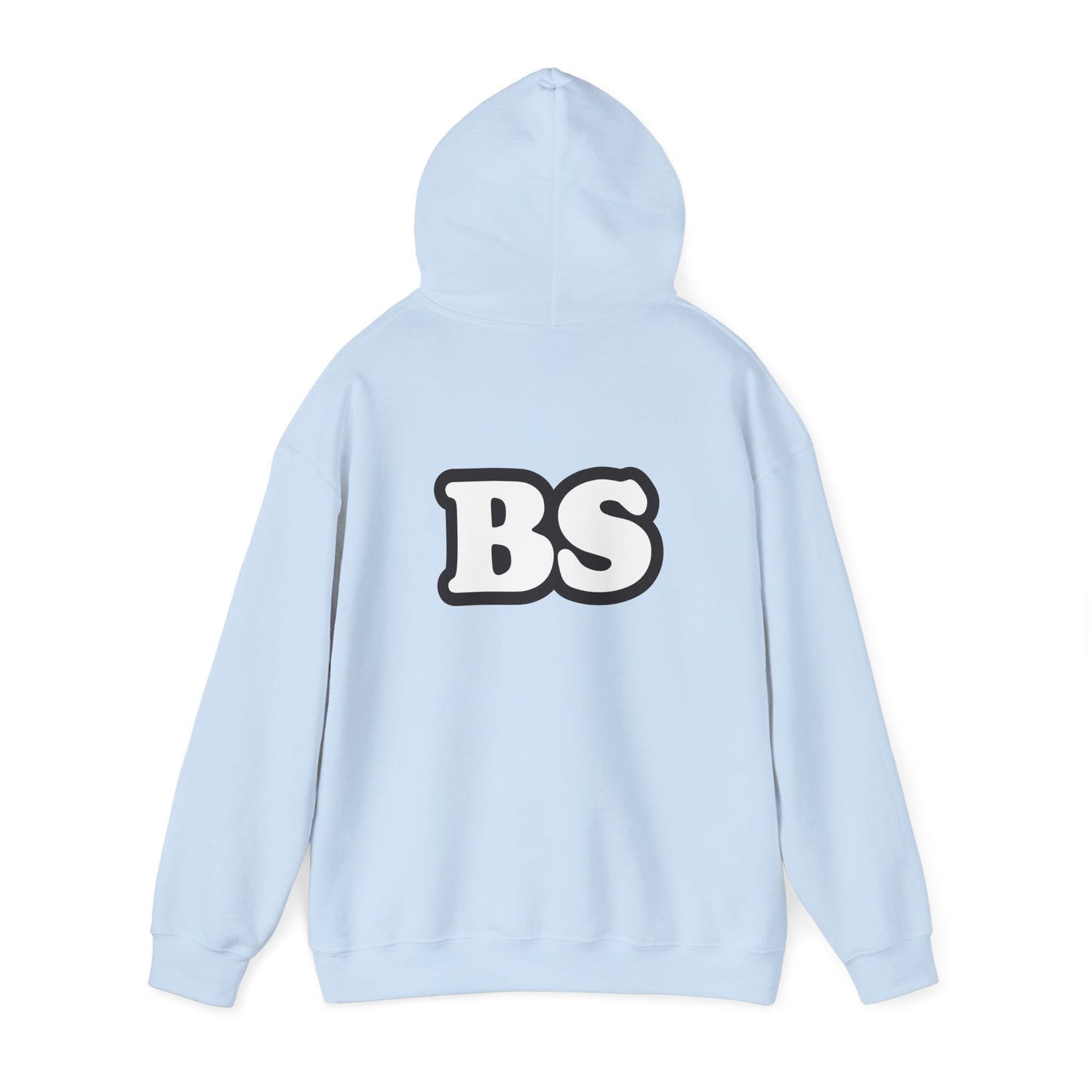 BS CLASSIC BLK/WHT PRINT Unisex Heavy Blend™ Hooded Sweatshirt