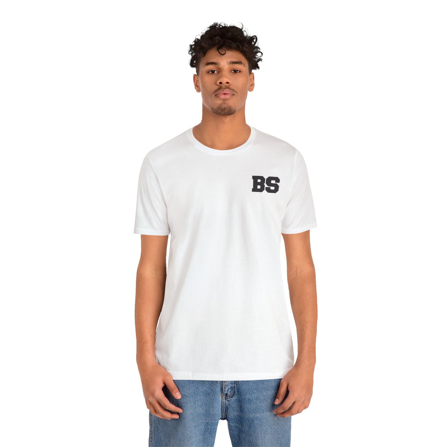 BS COLLEGE BLK PRINT Unisex Jersey Short Sleeve Tee