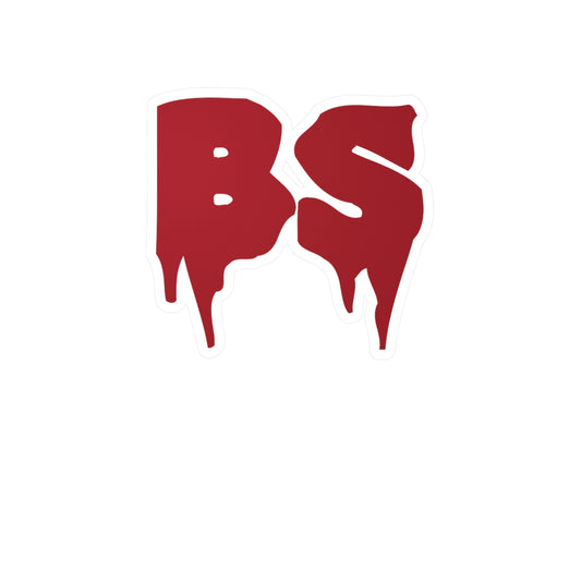 BS DRIP RED Kiss-Cut Vinyl Decals